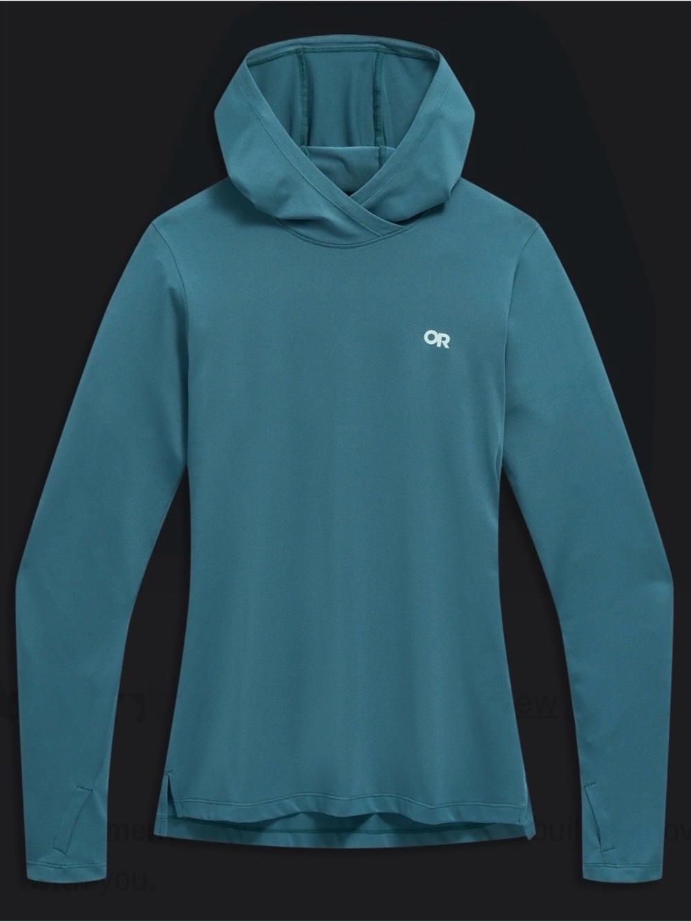 Outdoor Research women’s activeice spectrum sun hoodie mallard Size small NWT